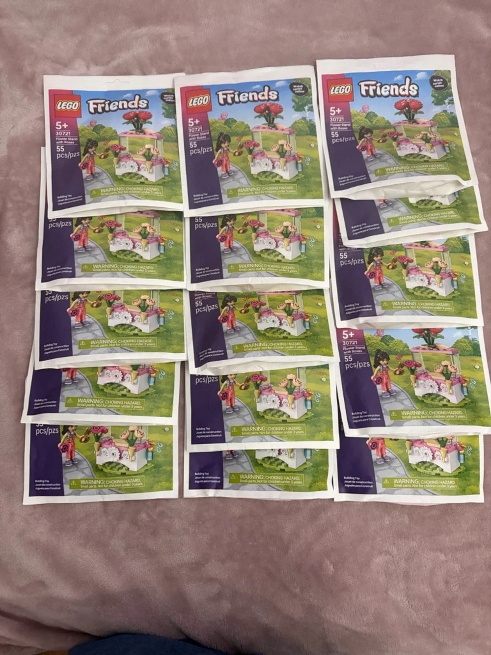 LEGO Friends Flower Stand with Roses Paper Bag 30721 (SEALED) (lot of 25) - Picture 7 of 7